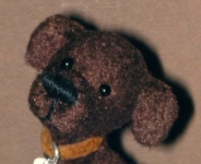 Artist made miniature mini teddy bear labrador dog puppy tinyfaces