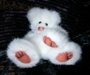 Artist made collectible miniature mini teddy bear tinyfaces