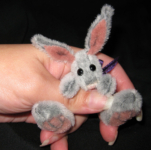Artist made miniature teddy bear bunny tinyfaces